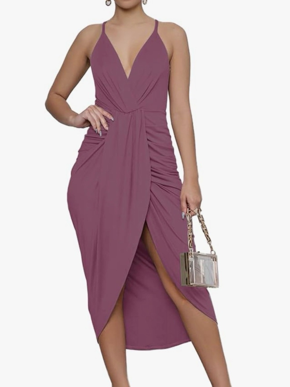 V neck wrap Dress size Large L
Very Good Preowned condition